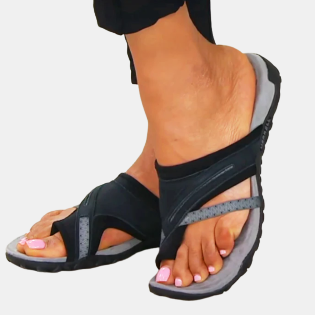 Women’s Orthopedic Sandals Comfortable Supportive Footwear For All-Day Relief-Slippers-Unique Casa-Black-35-36-Unique Casa