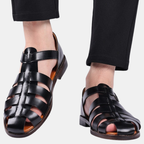 Men’s Premium Luxury Summer Sandals - Stylish & Comfortable Footwear For Warm Weather-Sandals-Unique Casa-Black-AU 5 [EU 38]-Unique Casa