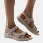 Women’s Summer Sandals - Lightweight Stylish Footwear For Warm Weather Comfort-Women Sandals Slides Summer-Unique Casa-Beige-AU 5 [EU36]-Unique Casa
