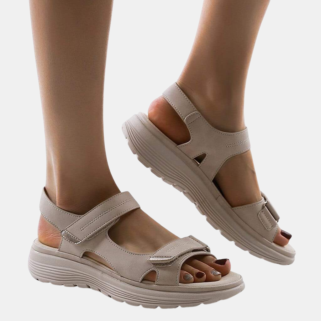 Women’s Summer Sandals - Lightweight Stylish Footwear For Warm Weather Comfort-Women Sandals Slides Summer-Unique Casa-Beige-AU 5 [EU36]-Unique Casa