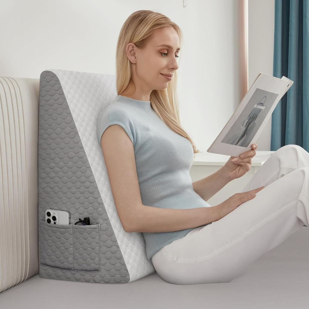 Ergonomic Triangle Wedge Pillow – Adjustable Support for Acid Reflux, Back Pain & Recovery-9.2025 Others All-year-Unique Casa-Unique Casa