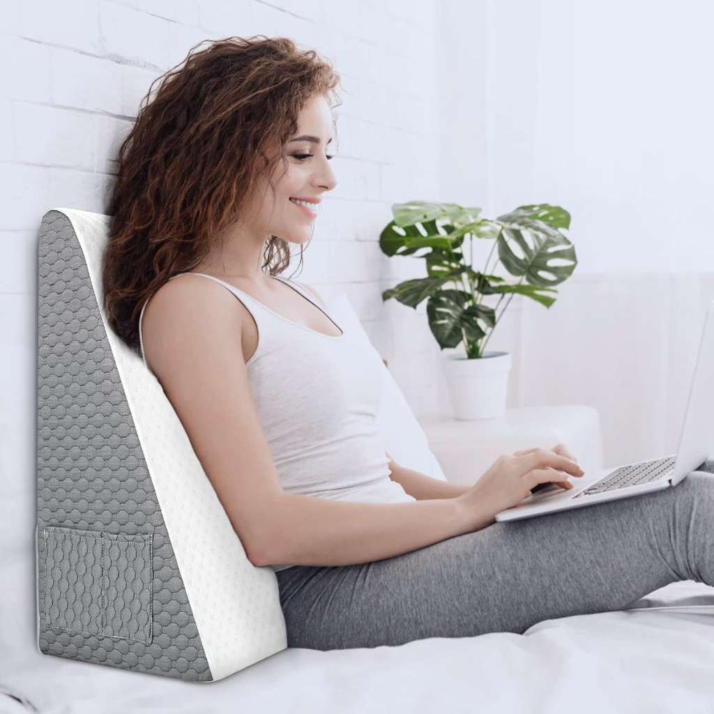 Ergonomic Triangle Wedge Pillow – Adjustable Support for Acid Reflux, Back Pain & Recovery-9.2025 Others All-year-Unique Casa-Unique Casa