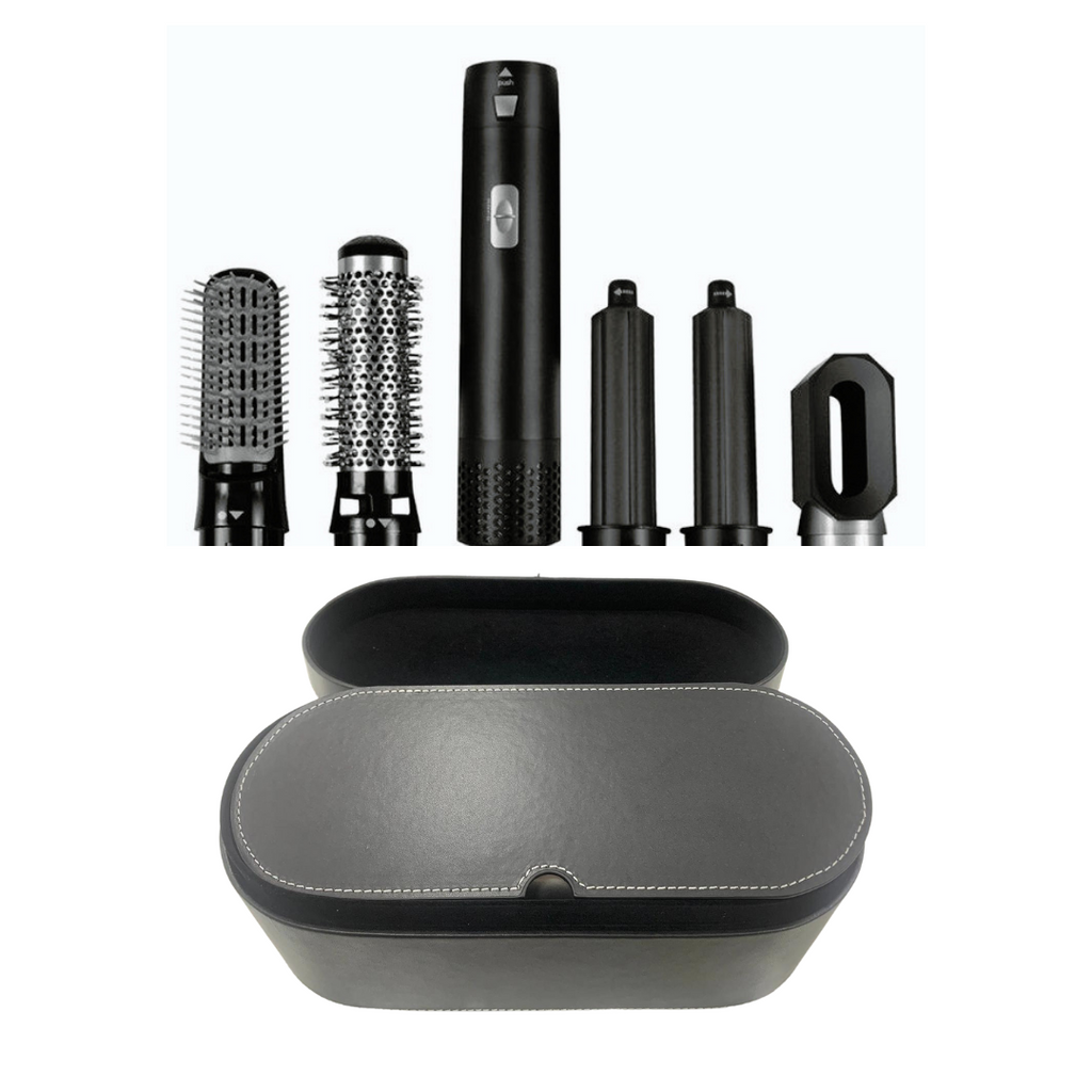 5 in 1 Hair Dryer Multi-Function Styler For Quick And Easy Hair Care-Rotating Hair Dryer Blowout Brush-Unique Casa-Black is the color that is often associated with darkness and elegance.-Unique Casa