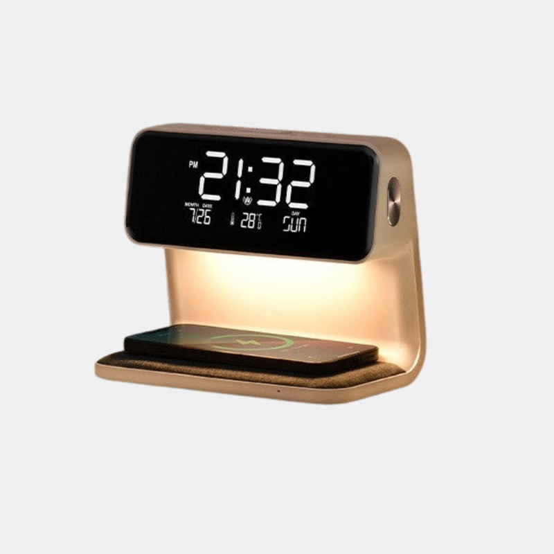 3-in-1 Touch Dimmable Table Lamp with Wireless Charger for Bedroom