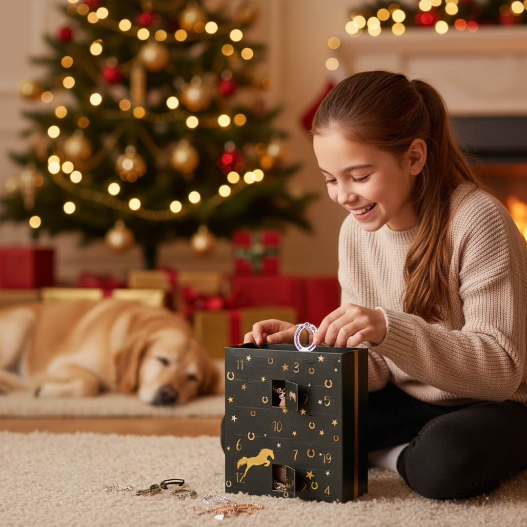 Horse Lovers Advent Calendar 2025 – 24-Day Equestrian Gift Box for Riders and Horses