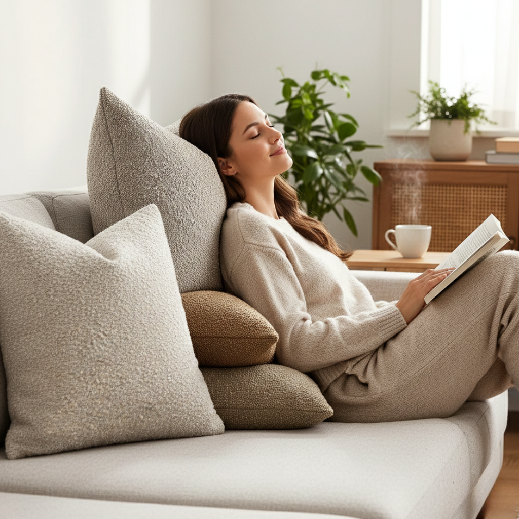 Luxe Bouclé Cushion Cover – Timeless Comfort & Style