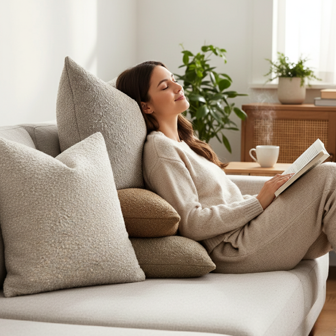 Luxe Bouclé Cushion Cover – Timeless Comfort & Style