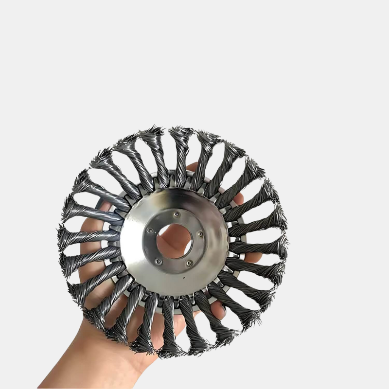 Seamless Weed Brush with Wire Wheels – Efficient Tool for Lawn and Garden