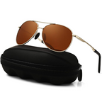 Premium Polarized Aviator Sunglasses – UV Protection for Outdoor Activities