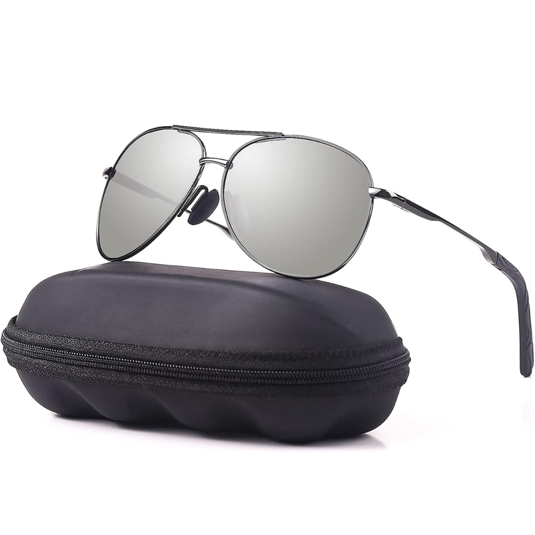 Premium Polarized Aviator Sunglasses – UV Protection for Outdoor Activities