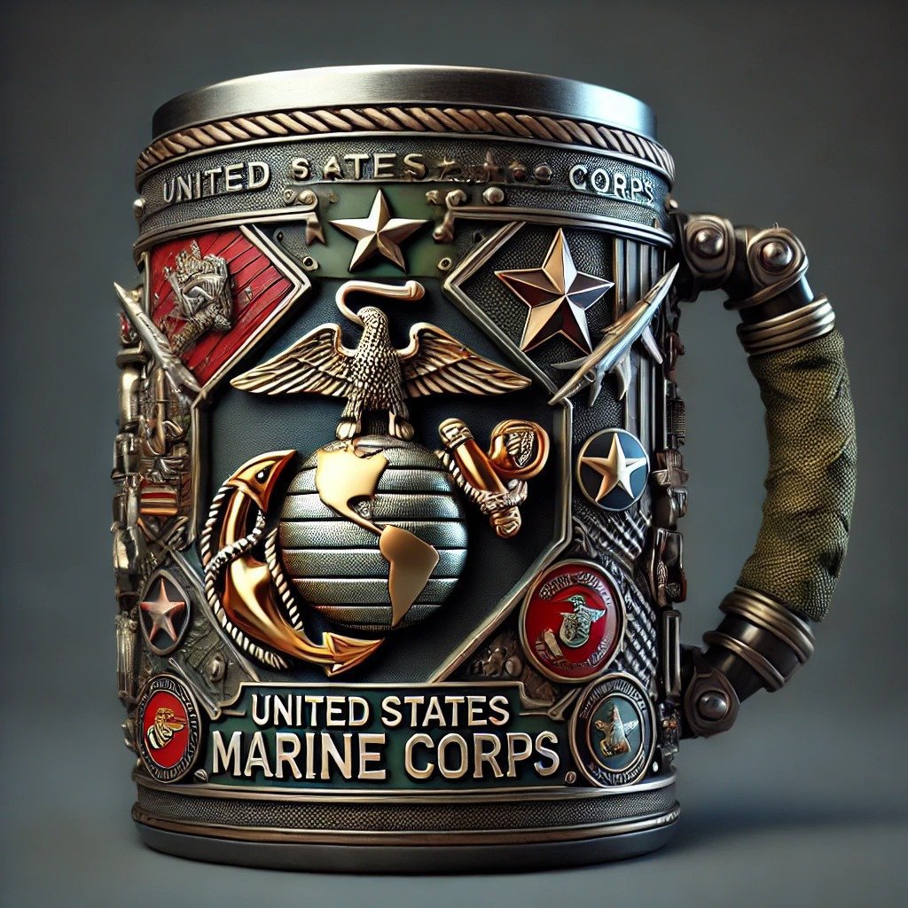 ValorForge Tactical Mug 3D Embossed Military Tribute Stein-Unique Casa-Unique Casa