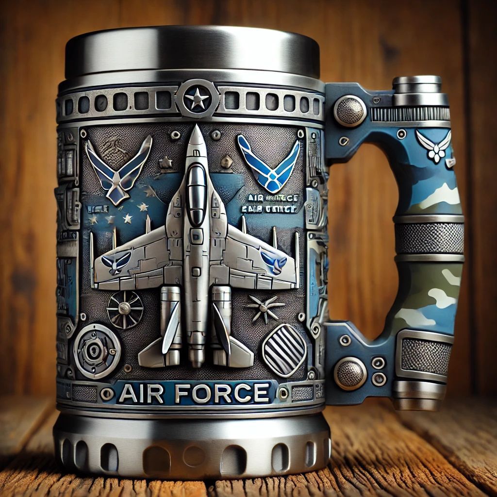 ValorForge Tactical Mug 3D Embossed Military Tribute Stein-Unique Casa-Unique Casa