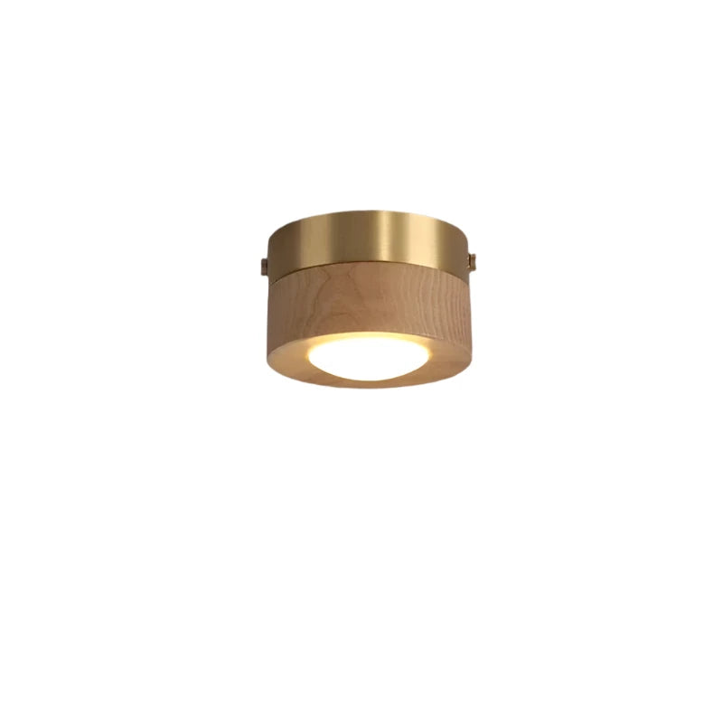 Walnut LED Ceiling Light Fixture – Modern Wood Lamp for Elegant Home Decor 6