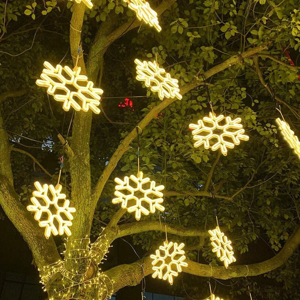 Waterproof LED Outdoor Christmas Lights – Snowflake Design for Decoration 8