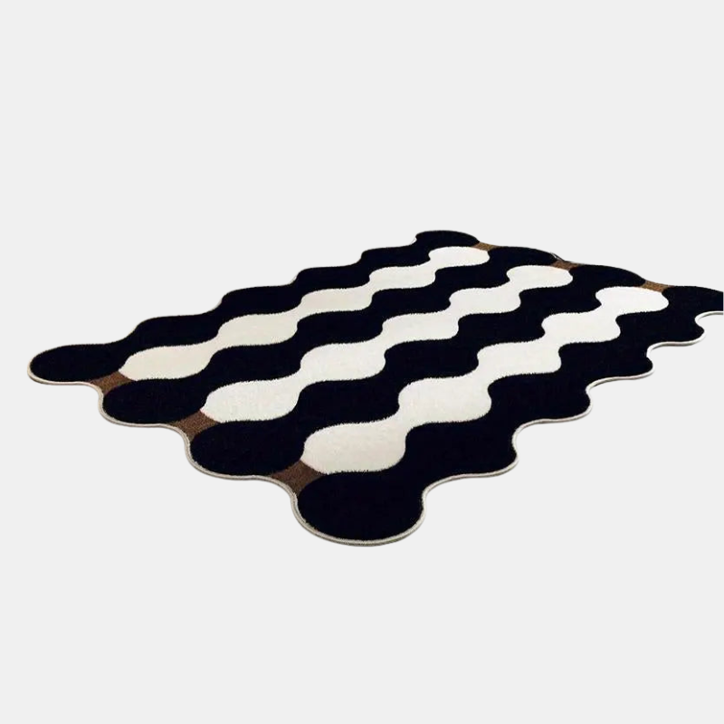 Wavy Abstract Carpet – Modern, Soft & Durable for Living Room or Bedroom