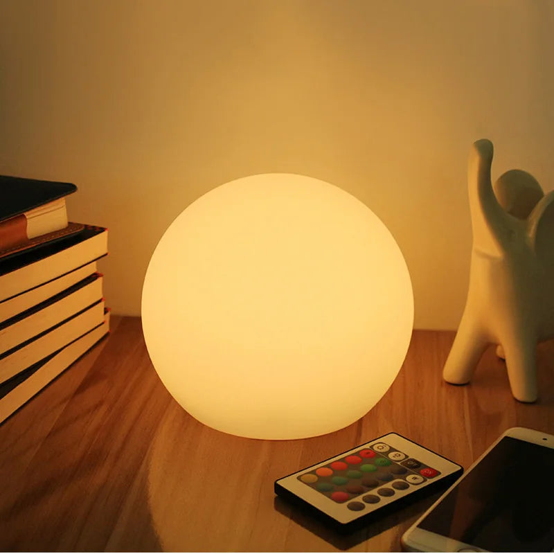 Wireless LED Table Lamp - 16-Color Ambient Lighting for Bedroom, Living Room & Office