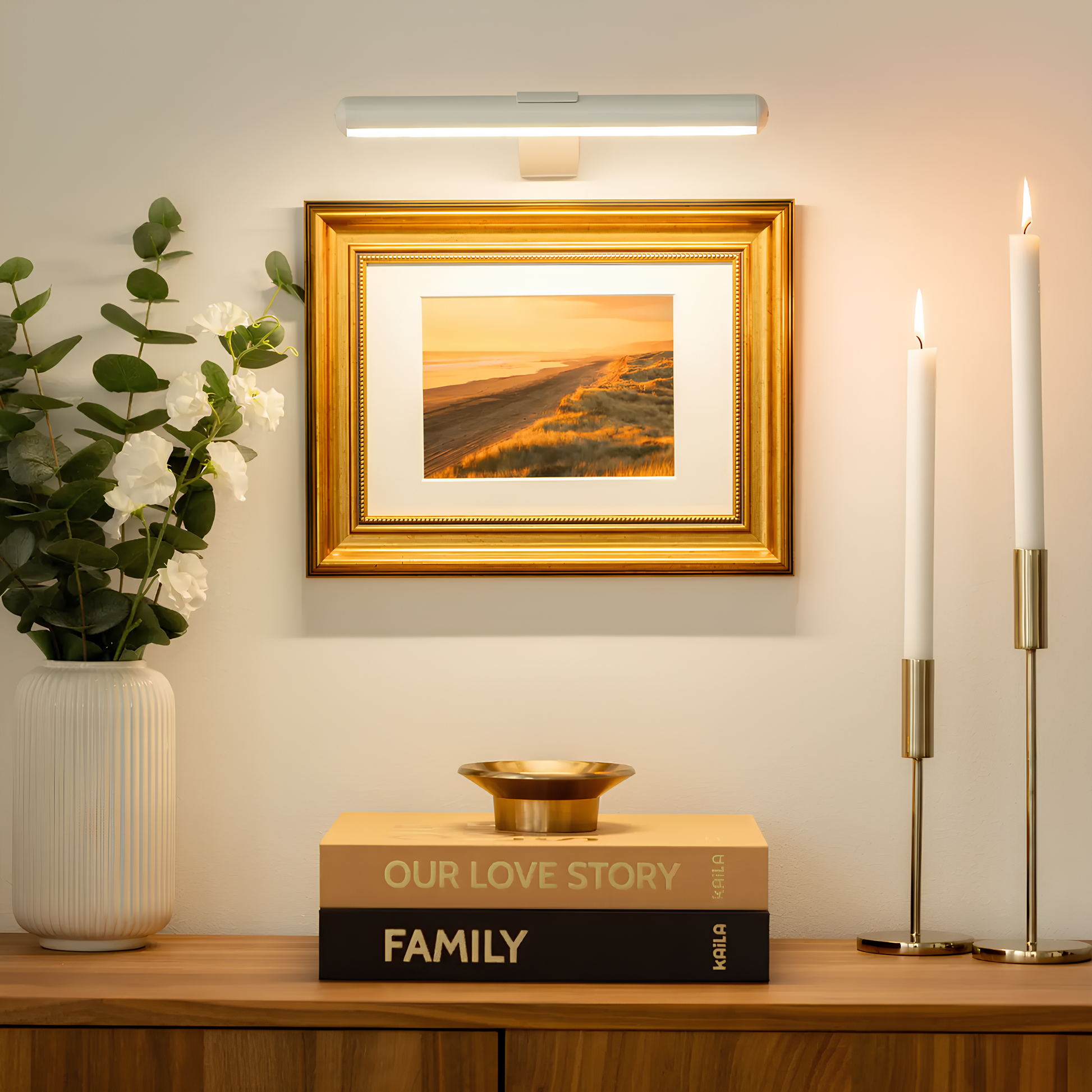 Wireless LED Wall Lamp – Dimmable Art Light with 360° Adjustable Head 8