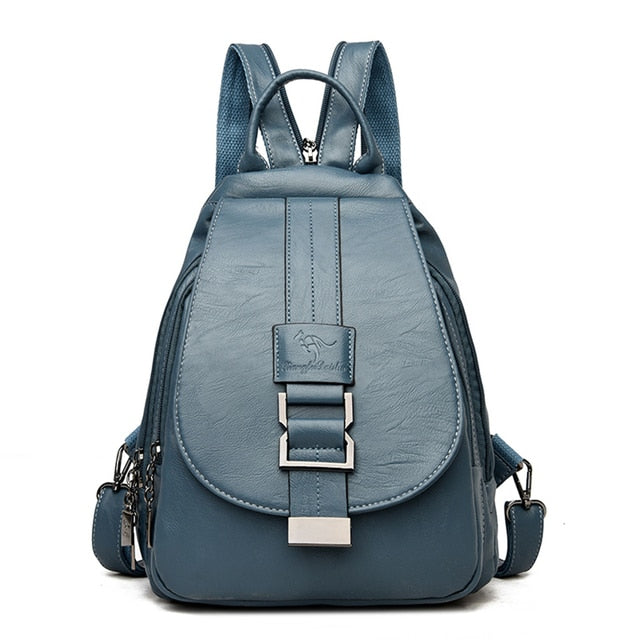 Women’s Fashion Backpack - Soft Faux Leather Material for Casual or Office Use