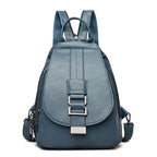 Women’s Fashion Backpack - Soft Faux Leather Material for Casual or Office Use