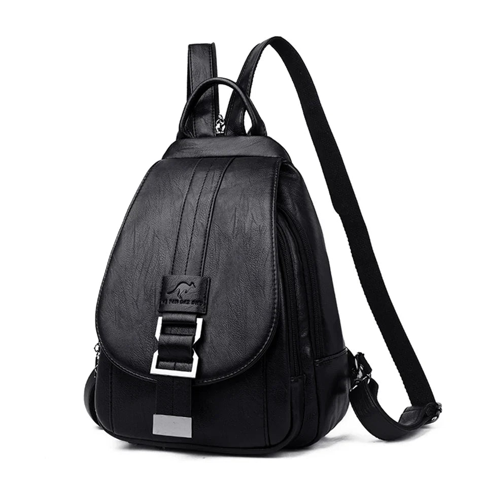 Women’s Fashion Backpack - Soft Faux Leather Material for Casual or Office Use