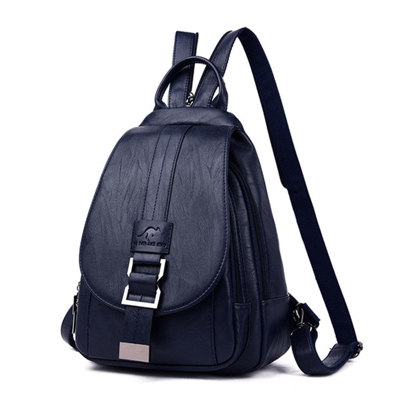 Women’s Fashion Backpack - Soft Faux Leather Material for Casual or Office Use