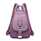 Women’s Fashion Backpack - Soft Faux Leather Material for Casual or Office Use