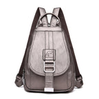 Women’s Fashion Backpack - Soft Faux Leather Material for Casual or Office Use