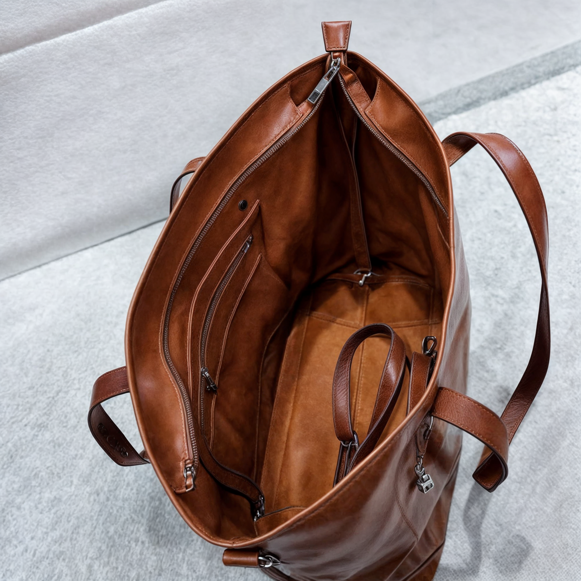 Women’s Vintage Leather Tote - Stylish & Durable Bag for Shopping and Travel