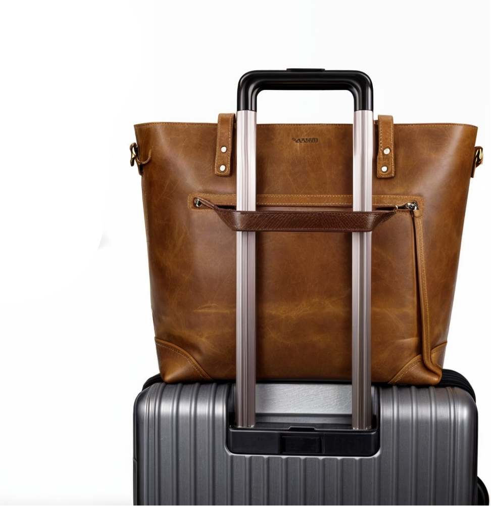 Women’s Vintage Leather Tote - Stylish & Durable Bag for Shopping and Travel