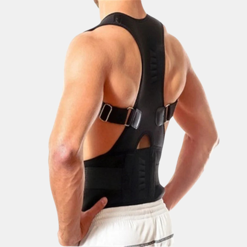 Adjustable Magnetic Posture Corrector For Back Support And Alignment-Gadgets-Unique Casa-Black-S (60-75 cm)-Unique Casa