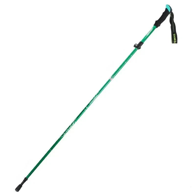 Adjustable Trekking Poles – Lightweight Foldable Hiking Sticks for Outdoor Adventures-Outdoor Gear-Unique Casa-Green-Unique Casa