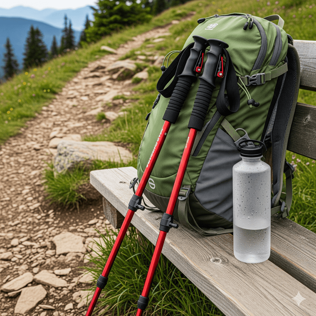 Adjustable Trekking Poles – Lightweight Foldable Hiking Sticks for Outdoor Adventures-Outdoor Gear-Unique Casa-Unique Casa