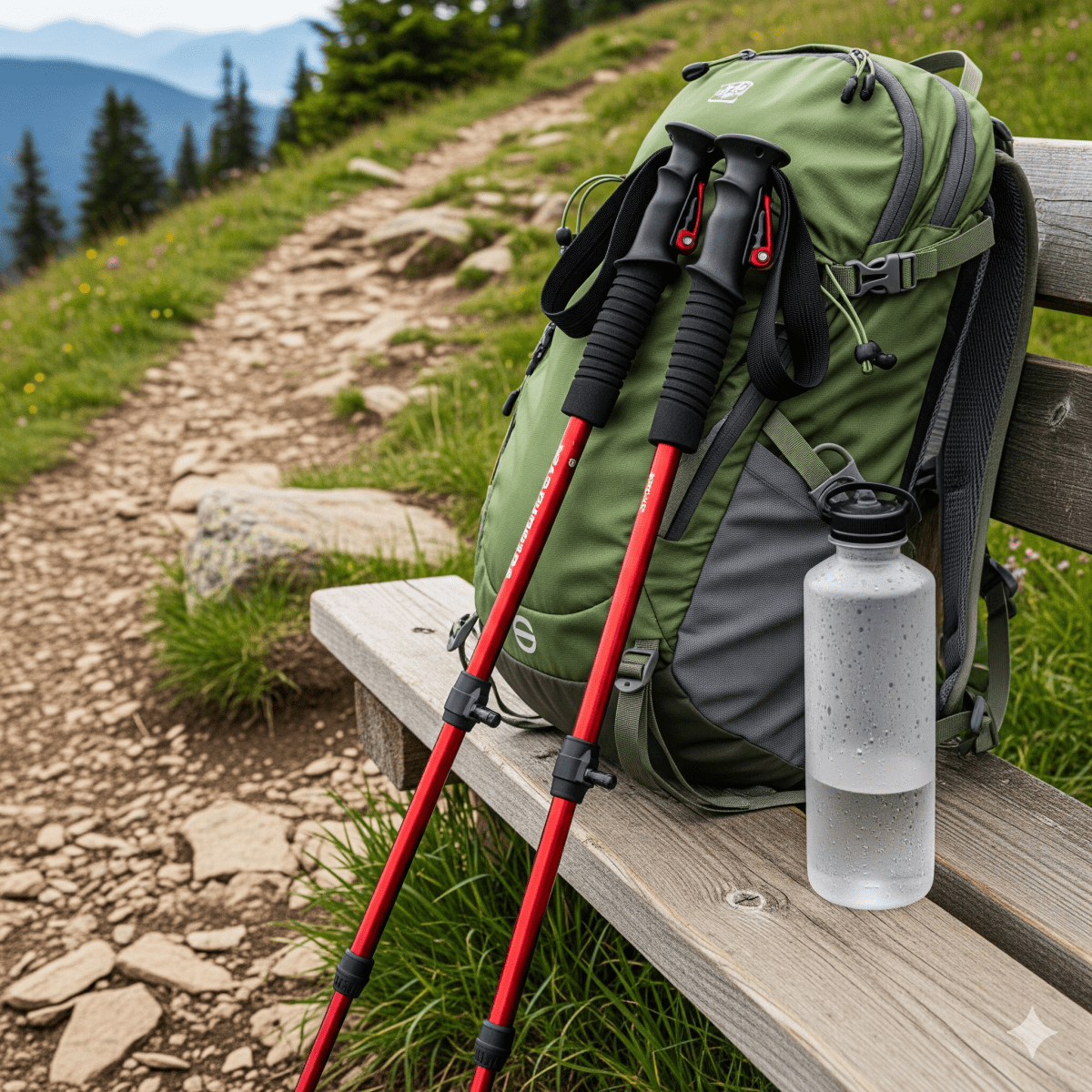 Adjustable Trekking Poles – Lightweight Foldable Hiking Sticks for Outdoor Adventures-Outdoor Gear-Unique Casa-Unique Casa