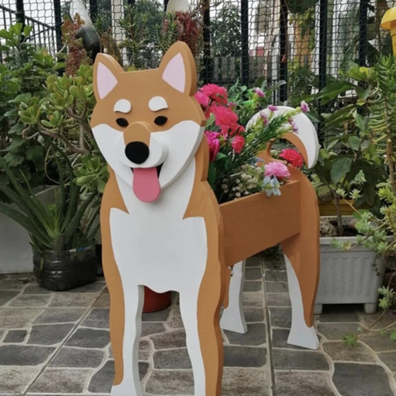 Adorable Animal Planters for Garden and Outdoor Decor-Animal Planters-Unique Casa-Dog-Unique Casa