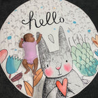 Adorable Bunny Baby Play Mat for Safe & Cozy Playtime-Play Mat-Unique Casa-Unique Casa