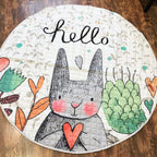 Adorable Bunny Baby Play Mat for Safe & Cozy Playtime-Play Mat-Unique Casa-Unique Casa