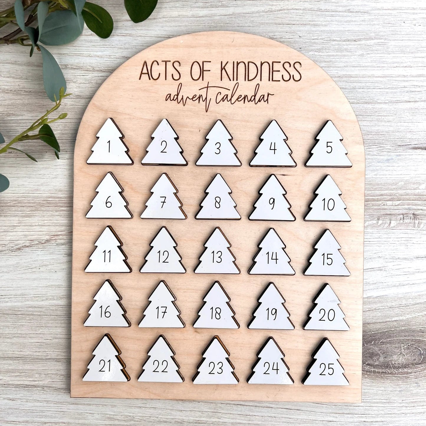 Advent Calendar – Wooden Christmas Countdown Calendar-Christmas Decorations-Unique Casa-Unique Casa