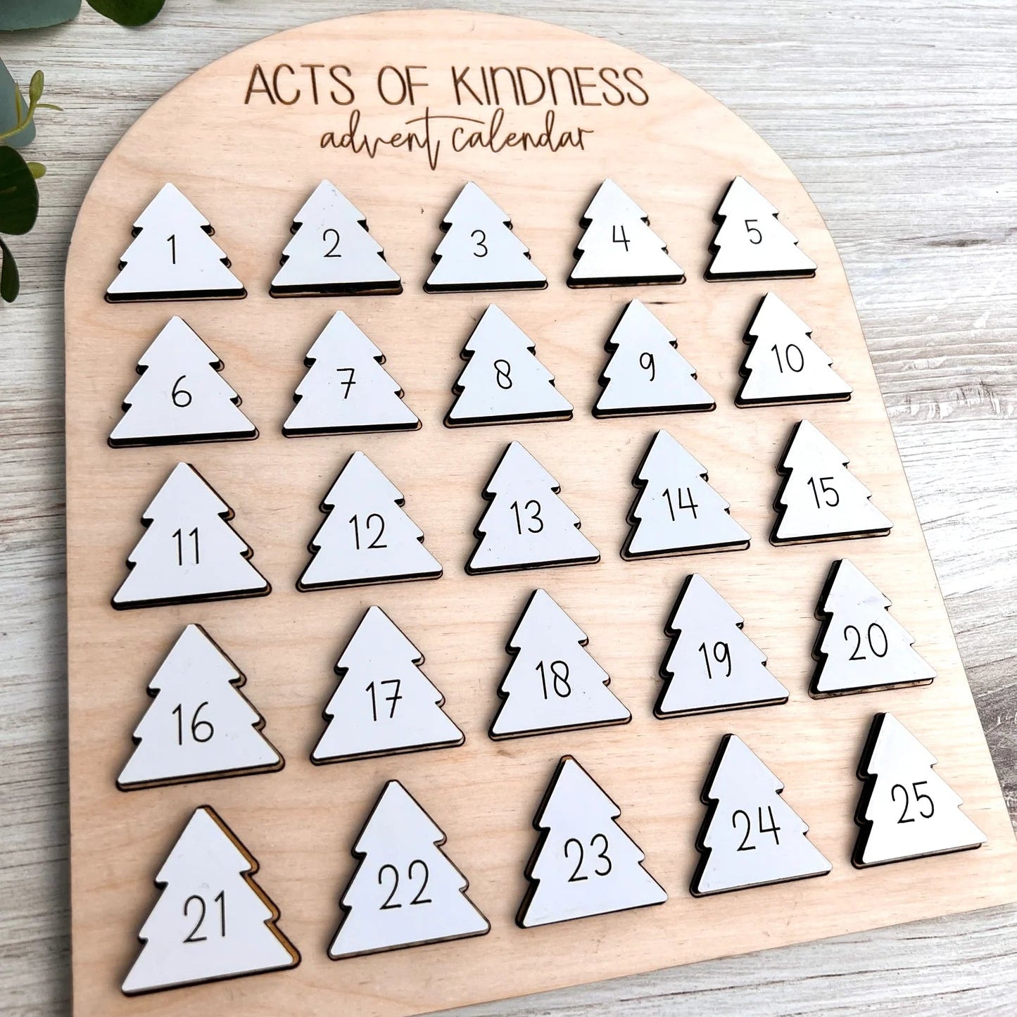 Advent Calendar – Wooden Christmas Countdown Calendar-Christmas Decorations-Unique Casa-Unique Casa