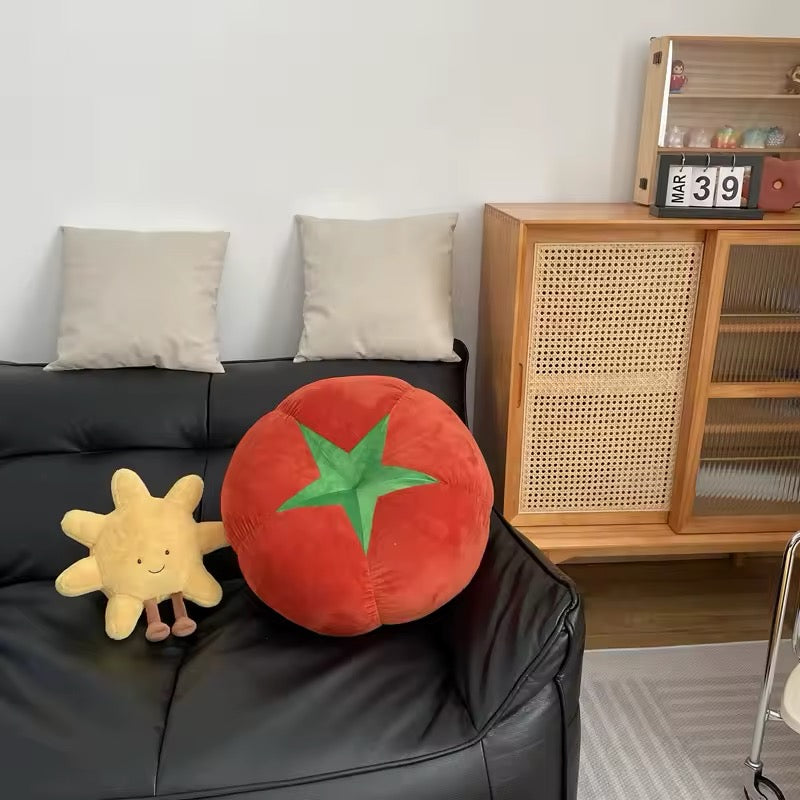 Tomato Cushion Pillow – Fun and Vibrant Decorative Accent for Your Home-Pillow-Unique Casa-Unique Casa