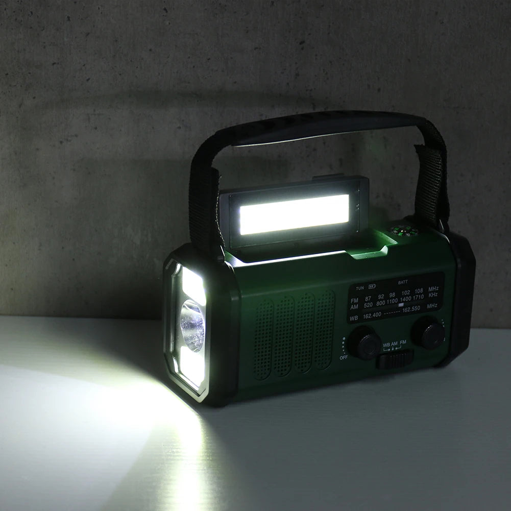 All-in-One Emergency Radio with Flashlight and Power Bank-*EcoPower Radiator - Alles-in-één noodradio met zaklamp en oplader-Unique Casa-Unique Casa