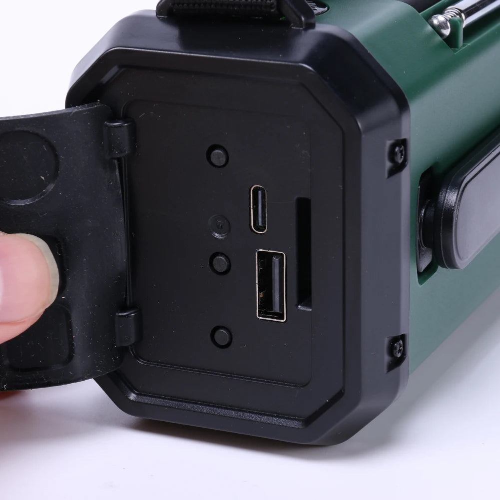 All-in-One Emergency Radio with Flashlight and Power Bank-*EcoPower Radiator - Alles-in-één noodradio met zaklamp en oplader-Unique Casa-Unique Casa