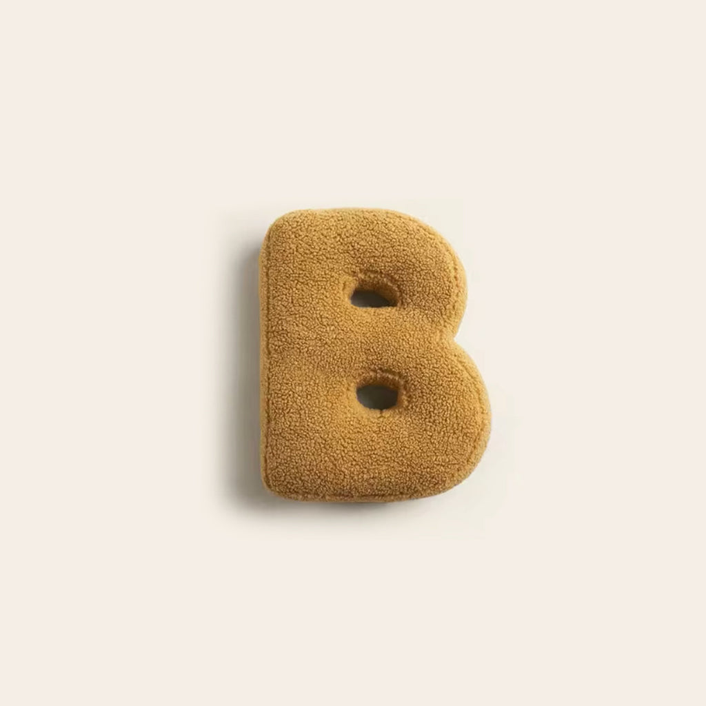 Alphabet Sofa Cushion – Elegant Letter Decorative Pillow for Home and Kids Room-Sofa Cushion-Unique Casa-B-Unique Casa