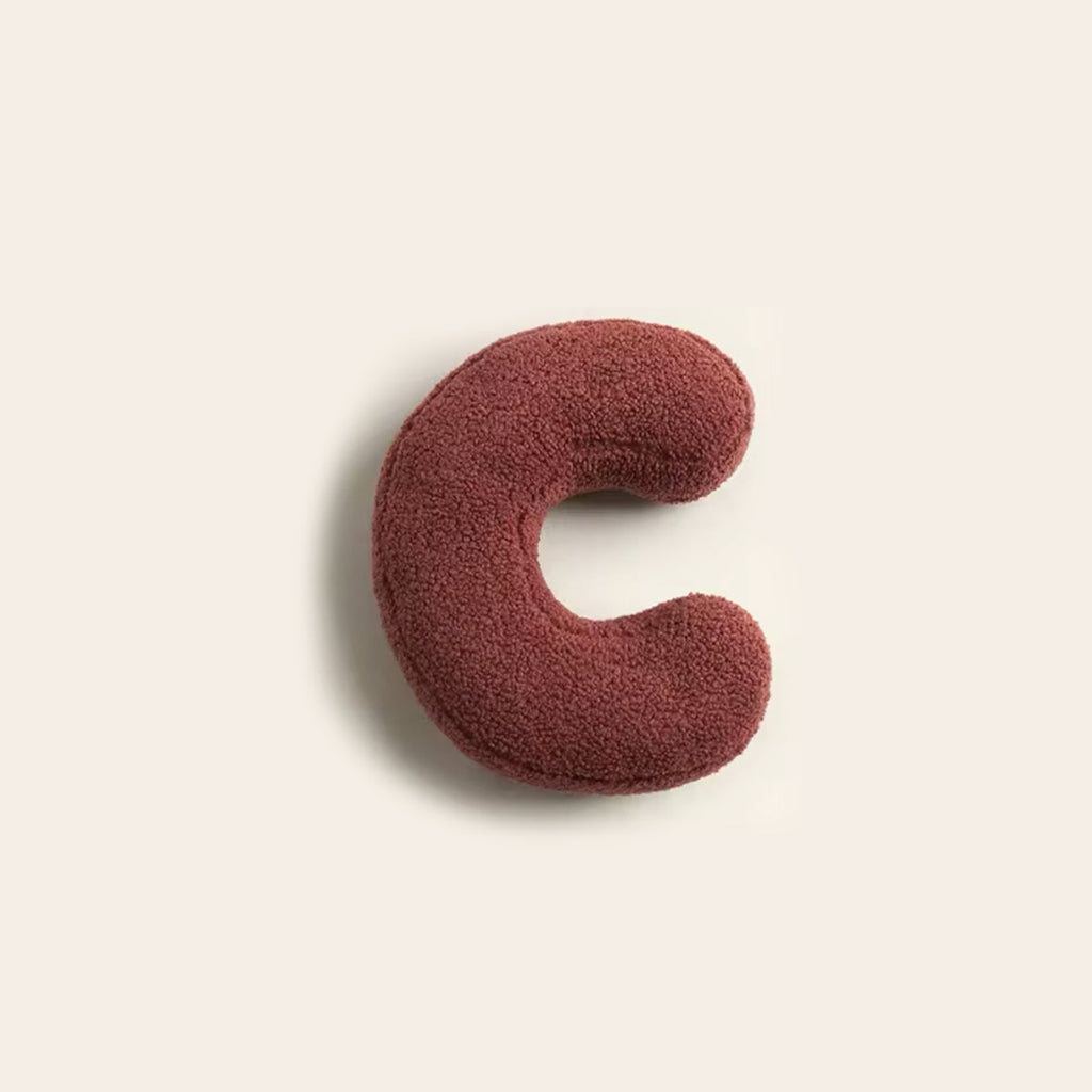 Alphabet Sofa Cushion – Elegant Letter Decorative Pillow for Home and Kids Room-Sofa Cushion-Unique Casa-C-Unique Casa