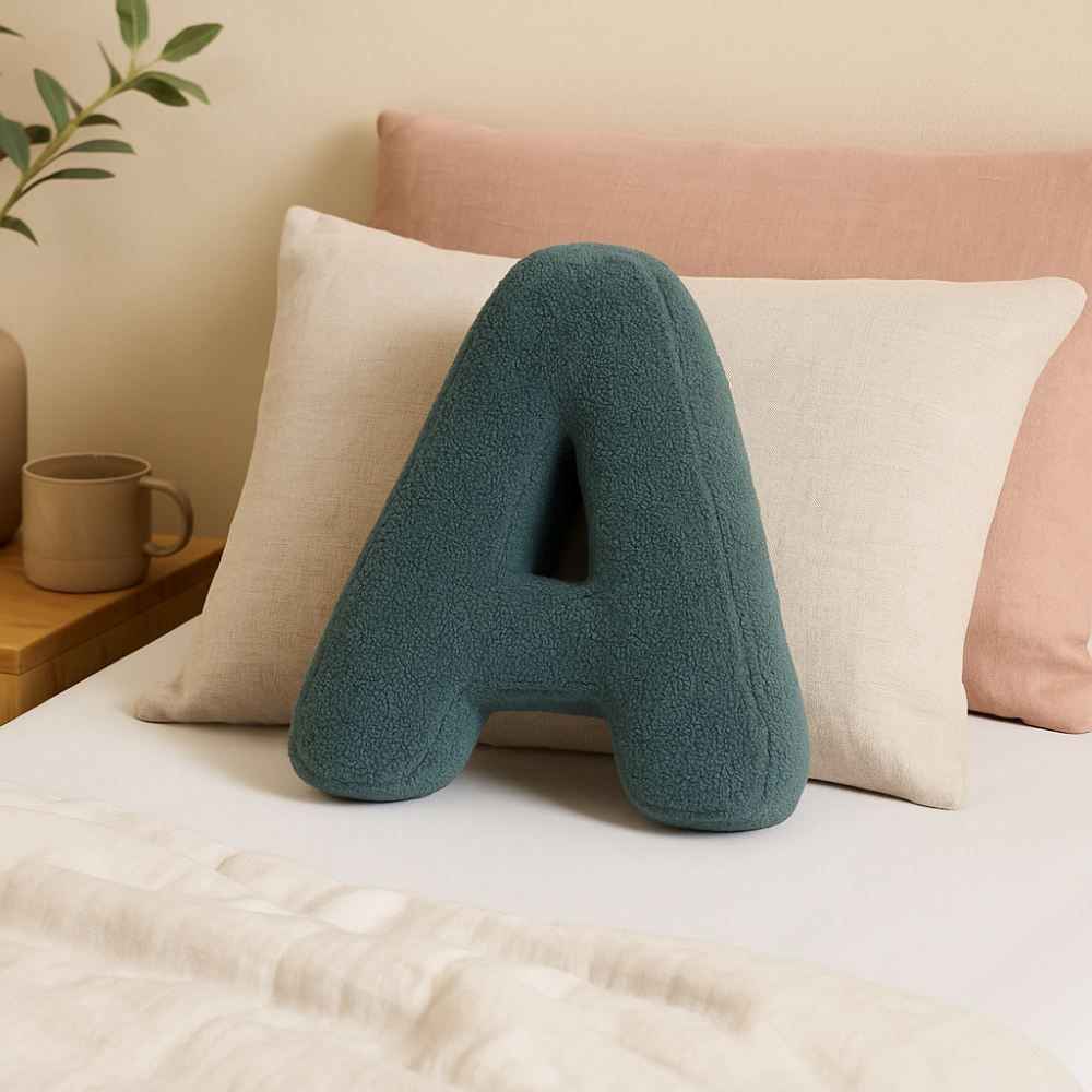 Alphabet Sofa Cushion – Elegant Letter Decorative Pillow for Home and Kids Room-Sofa Cushion-Unique Casa-Unique Casa