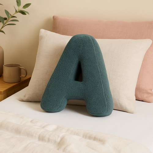 Alphabet Sofa Cushion – Elegant Letter Decorative Pillow for Home and Kids Room-Sofa Cushion-Unique Casa-Unique Casa