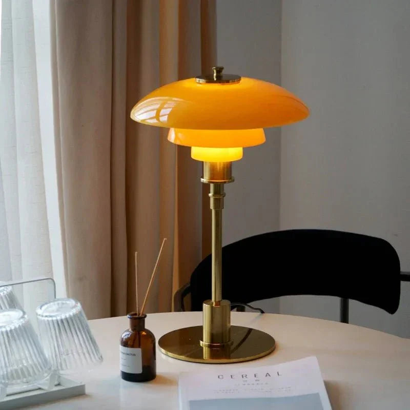 Art Deco Table Lamp with Geometric Design – Stylish Desk Lighting for Home 0