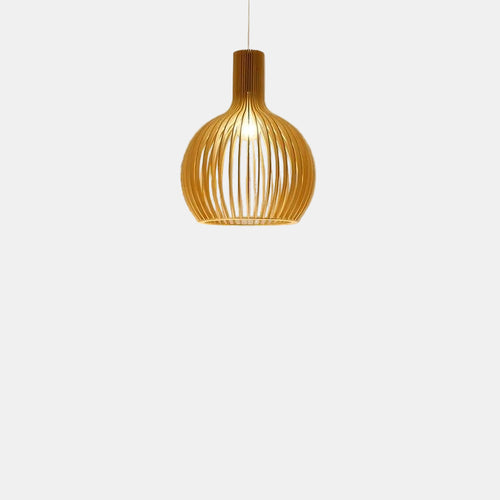 Artisanal Wooden Pendant Light – Unique Kitchen Pendant Lighting Fixture 8