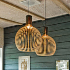 Artisanal Wooden Pendant Light – Unique Kitchen Pendant Lighting Fixture 9