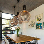 Artisanal Wooden Pendant Light – Unique Kitchen Pendant Lighting Fixture 5