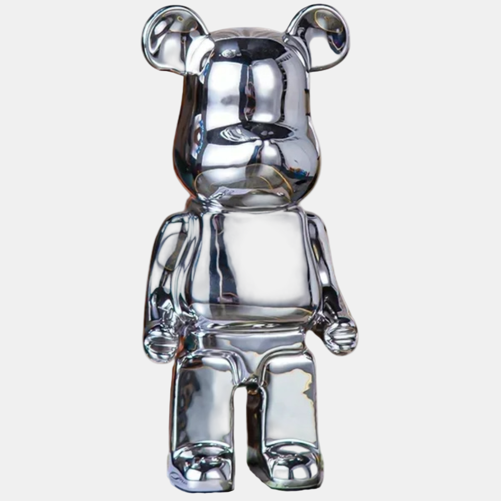 Artistic Bear Sculpture in Resin – Unique Modern Decor for Home or Office 0